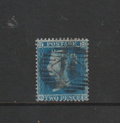 1856 blu ge wmk - gb, 2d
