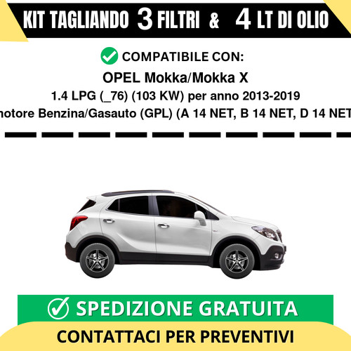 Tagliando per opel mokka - per,
