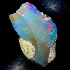 Black opal Raw 18 CT 22x14 MM