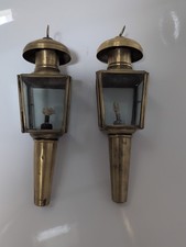 Pair of Vintage Brass Carriage
