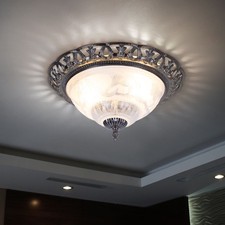 Plafoniera Lampada Letto Vetro