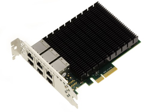 Scheda rete pcie porte lan - scheda,