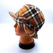 Cappello Fumagalli Unisex in pura Lana fantasia Scozzese Beige