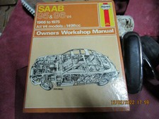 SAAB 96 auto d'epoca  libro officina in inglese