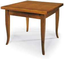 Tavolo SANTO SPIRITO Allungabile a Libro, in Legno Nobilitato Stile Arte Povera,