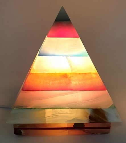 Lampada piramide pietra di - pietra,
