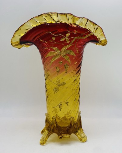 Vaso ventaglio art nouveau - ventaglio,