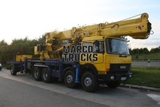 Truck photo Iveco 240-34 Mobile crane Germany yellow #c1od