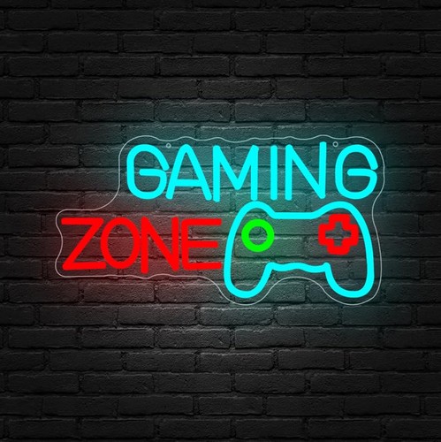 Gaming zone insegna neon led - neon,