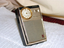 RADIO NATIONAL PANASONIC T-98   VINTAGE 1962 -MADE IN JAPAN -OROLOGIO SEIKO !!!