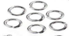 400 Anellini apribili per collane bracciali anello cerchio aperto argento