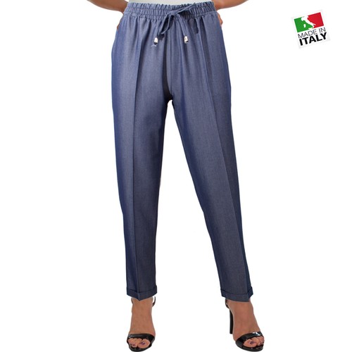 Pantalone donna con elastico - con,