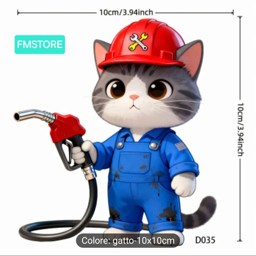 Adesivo gatto sticker vinile - gatto,