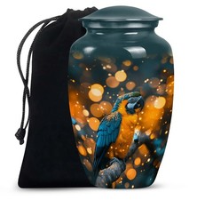 Parrot Large Urns Memorial Urn Adult Men Elegant Ashes Vessel Decorative