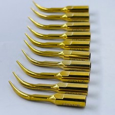 10 pezzi punte scaler ad ultrasuoni dentali placcate in oro GD1T adatte per manipolo DTE/SATELEC