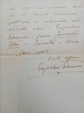 LETTERA PERFETTA AUTOGRAFATA E