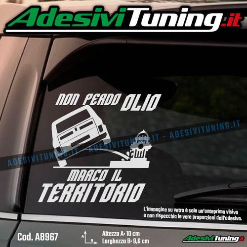 Adesivo fiat 126 non perdo - adesivo,