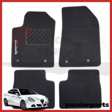 TAPPETINI ALFA ROMEO GIULIETTA DAL 2010 IN MOQUETTE CON RICAMO E 4 FISSAGGI 4 PZ
