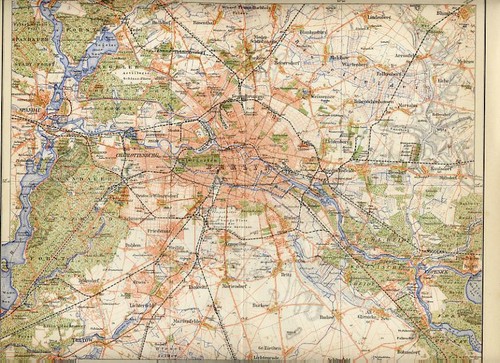Antica mappa 1906 berlin - antica,