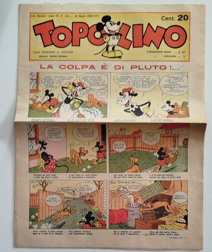 Topolino giornale nerbini - topolino,