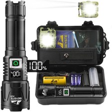 BEYSTE Torcia LED Potente Professionale 5000 Lumen Torcia LED Ricaricabile Torce