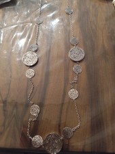 Collana Lunga In Acciaio Nuova