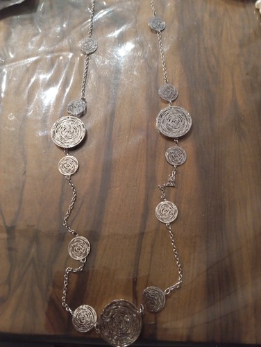 Collana lunga acciaio nuova - lunga,