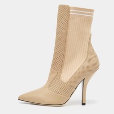 Stivaletti Fendi beige in