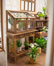 Casa delle Bambole Miniature Mobili Scala 1:12 1/6 Vetrina Giardino Legno Non Finito