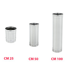 CANNA FUMARIA TUBO ACCIAIO INOX PER STUFE A PELLET O CAMINETTI