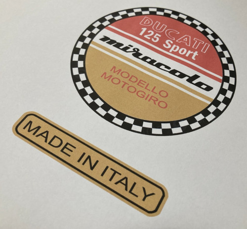 Distintivo ducati miracolo 125 - distintivo,