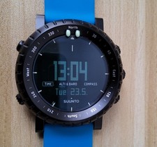 Orologio Suunto Core Unisex Adulto Nero con Cinturino Blu