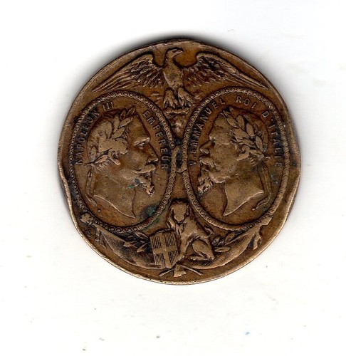 Medaglia francia italia - medaglia,