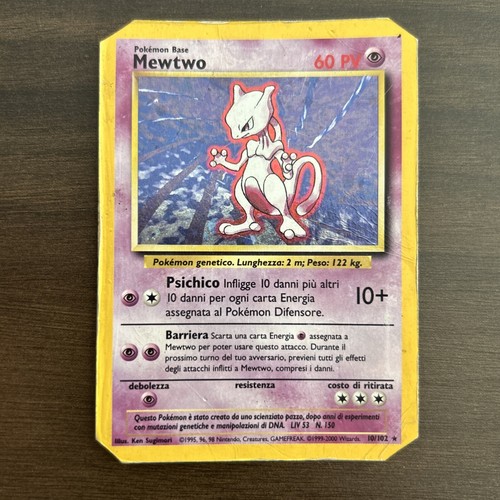 Carta pokemon mewtwo base - carta,