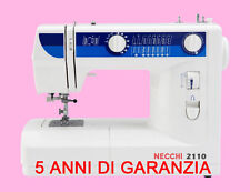 MACCHINE MACCHINA DA PER CUCIRE NECCHI 2110 CUCITO CON PIEDINO TAGLIACUCI 