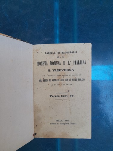 Tabella ragguaglio fra la - di,