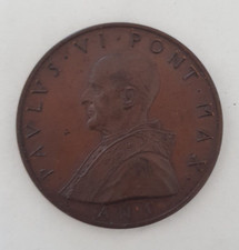 Medaglia Paolo VI Pont Max Anno 1963 in bronzo qFdc
