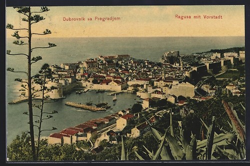 Cartolina ragusa vista - vista, con