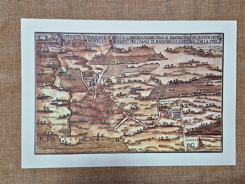 Pianta del casale - del, di