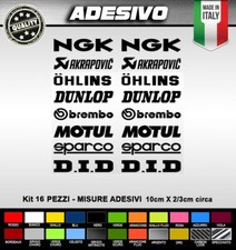 KIT ADESIVI SPONSOR 16 PEZZI