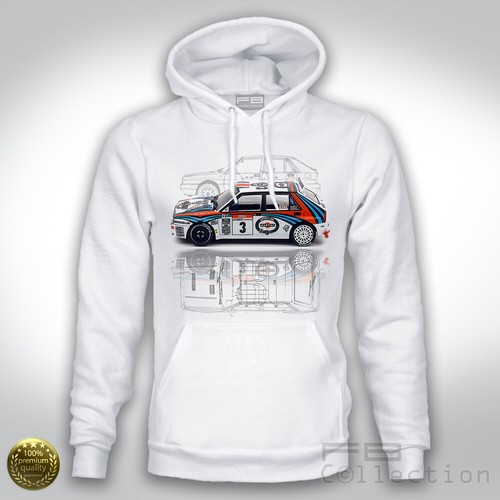 Felpa hoodie lancia delta - felpa,
