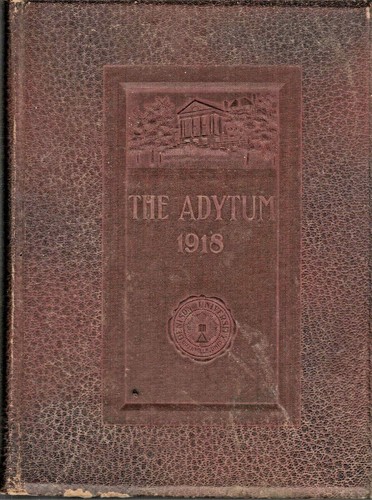 1918 adytum annuario - "adytum",