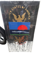 Franco Angeli -Rosso Auto - Smalto Su Tela 120 x 60