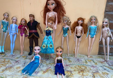 LOTTO  12   BAMBOLE   DISNEY    STORE    -FROZEN   KRISTOFF ,ANNA ,ELSA    