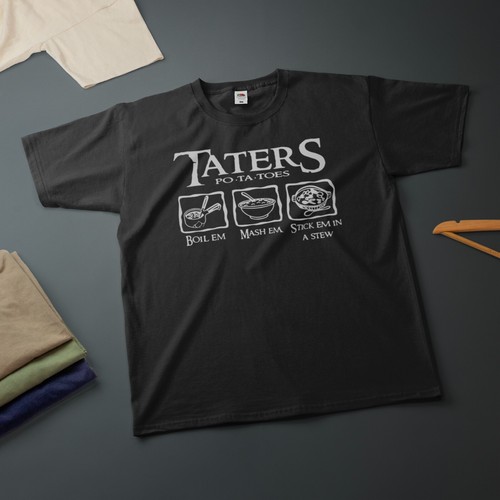 Shirt maglietta taters boil - t-shirt,