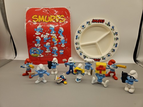 Puffi vintage placca plastica