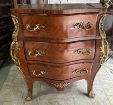 ✨ Comò Bombato Luigi XV – Intarsiato, Bronzi Dorati, Mobile Barocco Elegante 