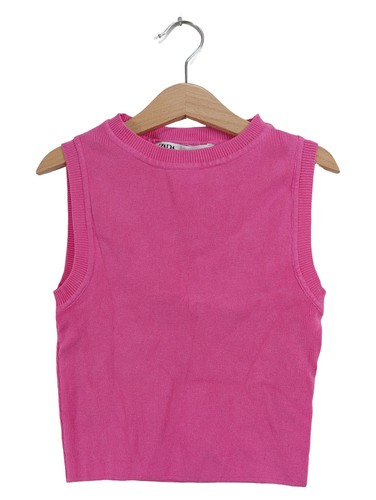 Zara gilet donna rosa basic - gilet,