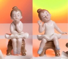 6 pz Ballerine porcellana cm