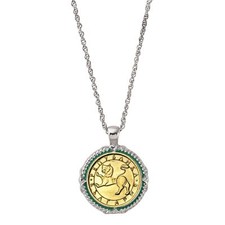 NUOVA collana moneta bulgara scultura leone antico 15354